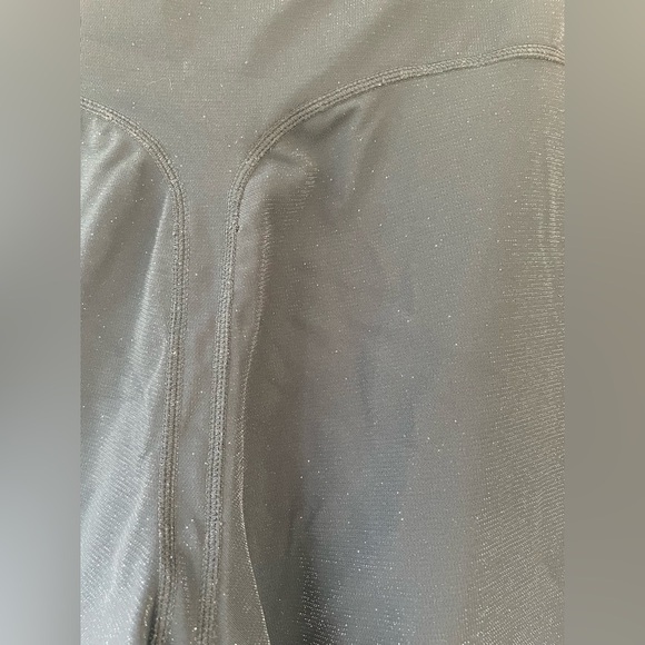 Yitty Spotlight Ruched Bike Short Leggings Large Shimmered Iconic Black; size 1X - Picture 5 of 6